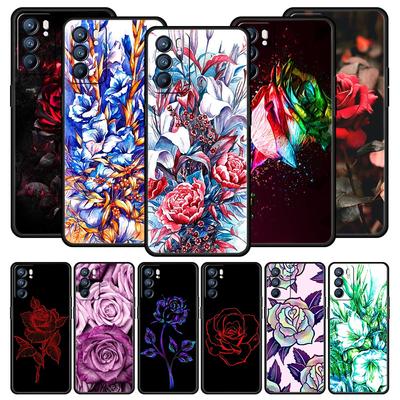 Beautiful Rose Flower Phone Case For Oppo Find X5 A54 A53 A52 A9 2020 A15 A95 A16 A76 A74 A12 Reno7 SE Reno6 Pro Plus 5G Cover