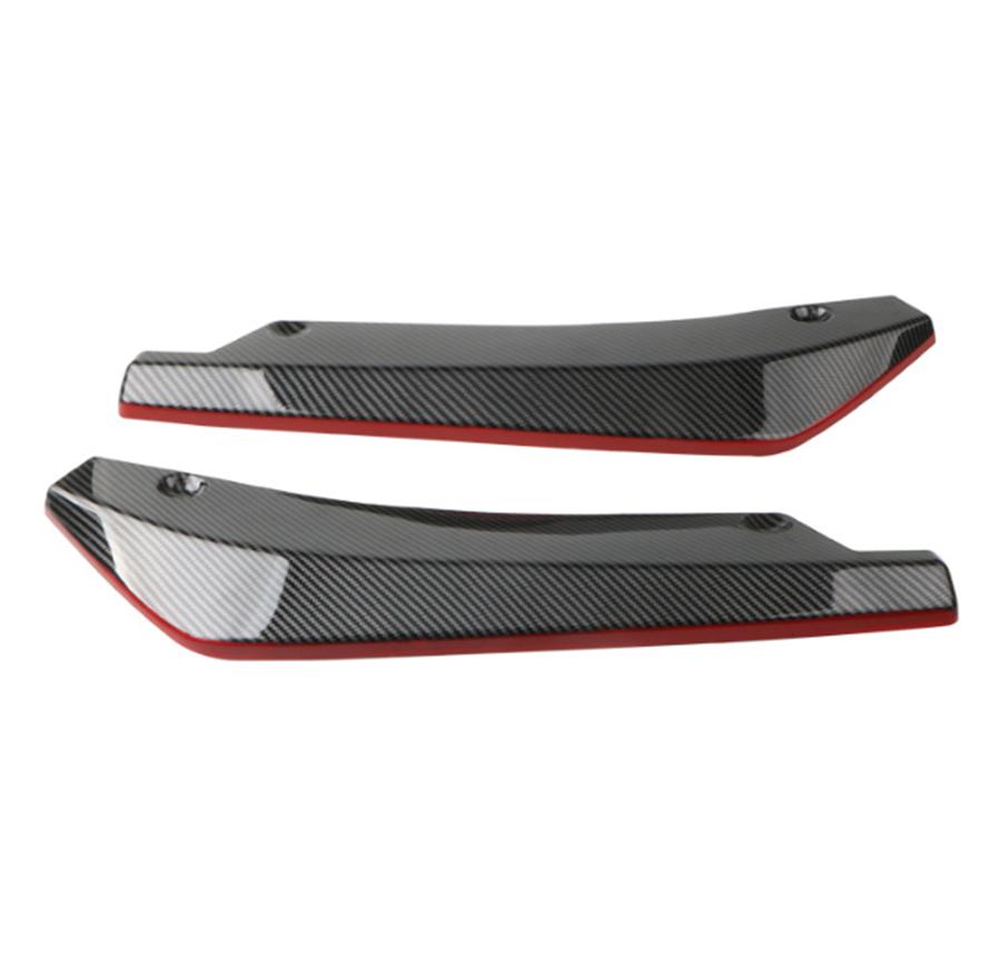New Universal Car Front Rear Bumper Strip Lip Spoiler Diffuser Splitter Scratch 2pcs