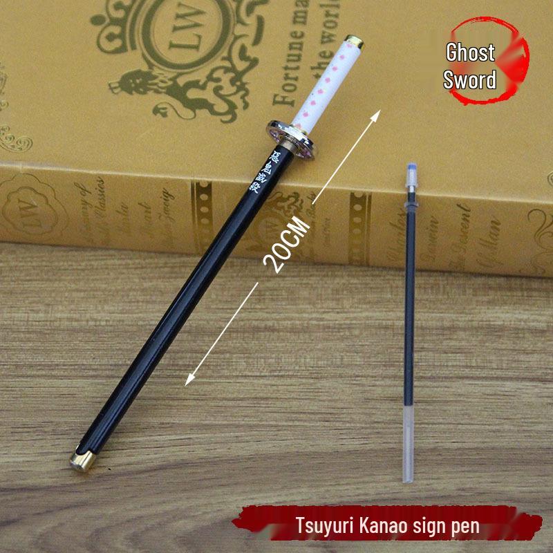 

Ручка шариковая металлическая Demon Slayer Signature - Камадо Тандзиро, Агацума Дзэницу, Водный, Насекомый и Пламенный Столпы 20CM Ballpoint Pen