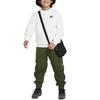 Nike Sportswear Club Fashionable Comfortable Soft Skin-Friendly Kids Sweatshirt White Black FD3006100