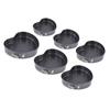 6pcs set Heart Shaped Non Stick Baking Pan Evenly Heated Sponges Cheese Cake Mold with Spring Buckle