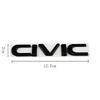 Metal 3D Car Stickers Side Fender Badge Styling for Honda CIVIC Logo 2023 2025 2011 Rear Trunk Emblem Decal Exterior Accessories