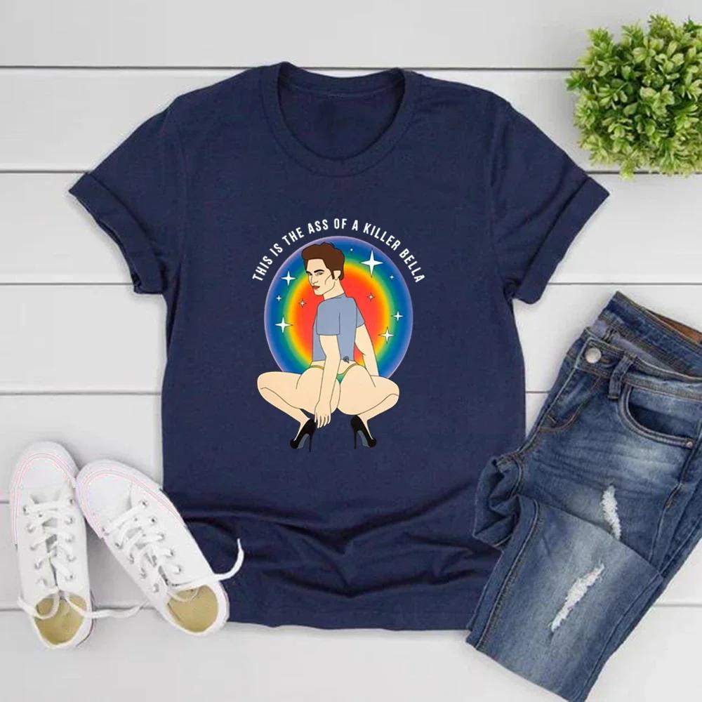 This Is The Ass of A Killer Bella T-Shirt Edward Cullen Shirt Unisex Short Sleeve T-shirt Funny Graphic Tees LGBT Rainbow Tops