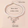 Pearl Layer Necklaces Link Chain Choker Unique Bat Star Pendant Clavicle Chain Personality Fringe Necklace for Women
