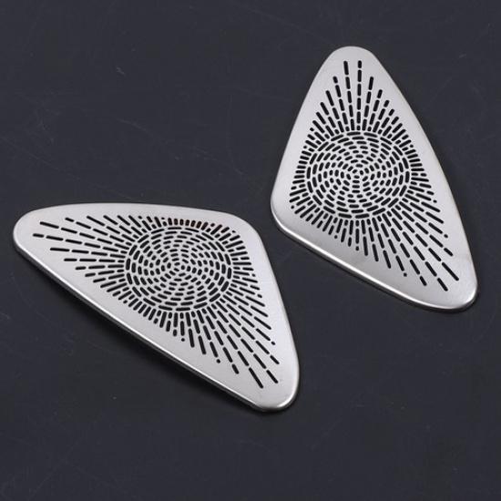 Silver Steel Dash Air Vent Dust Cover Trim For Mercedes Benz E-Class 2024