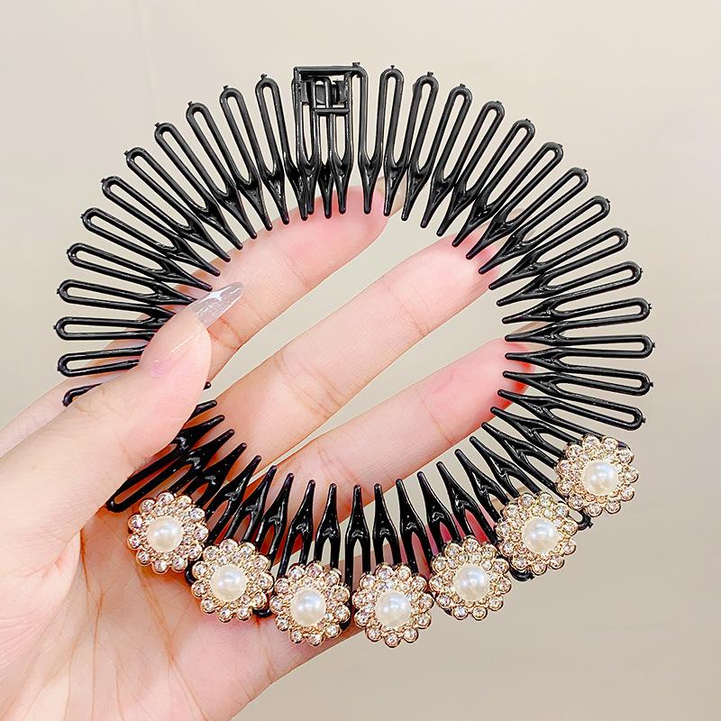 2 Fasce Per Capelli Con Strass Per Donna – Cerchietti Elastici Lucidi Arcobaleno E Trasparenti – Accessori Moda