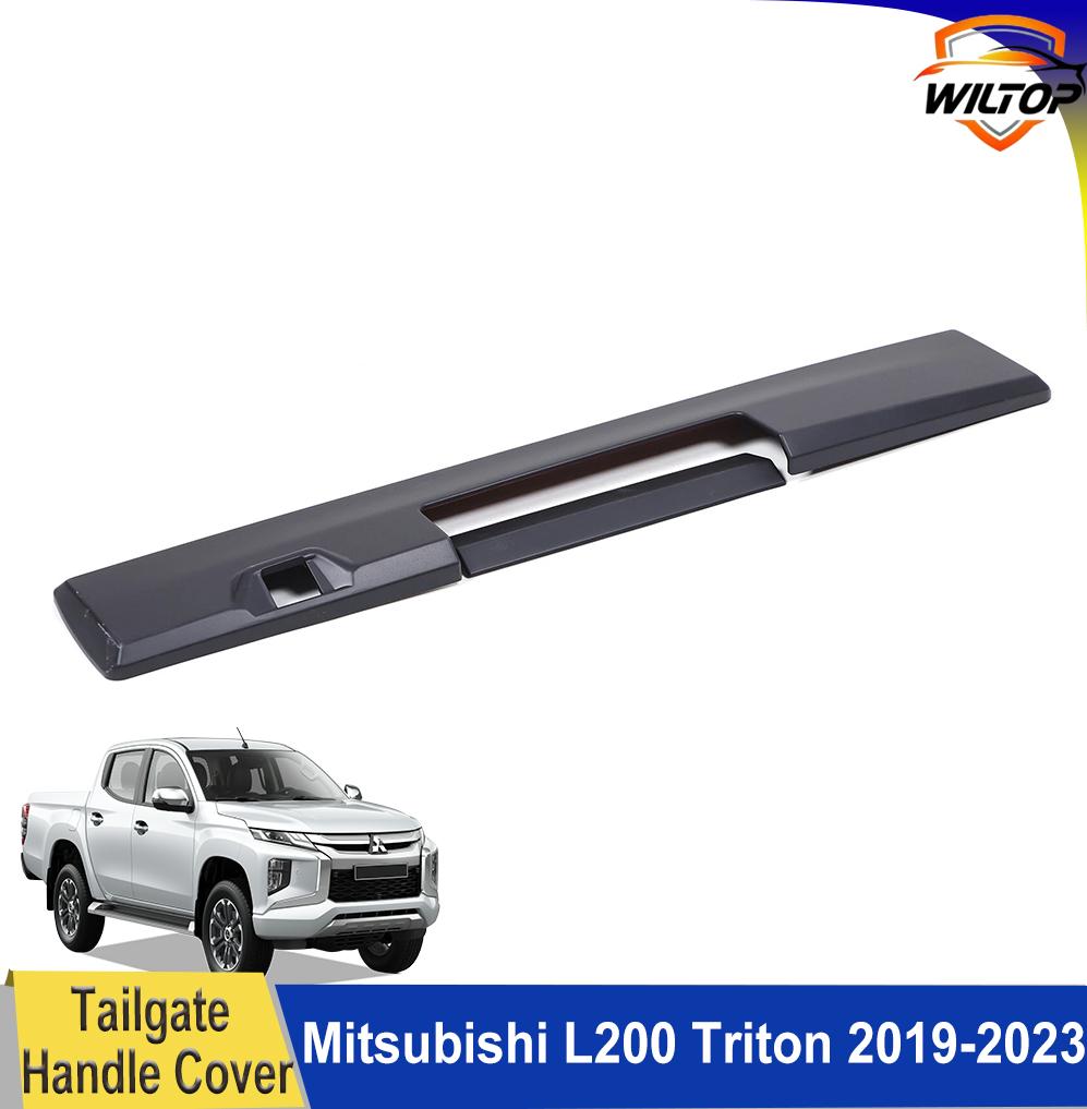 Tailgate Handle Cover For Mitsubishi L200 Triton 2019-2025 Rear Gate Handle Matte Black Protector Cover Car Exterior Accessorie