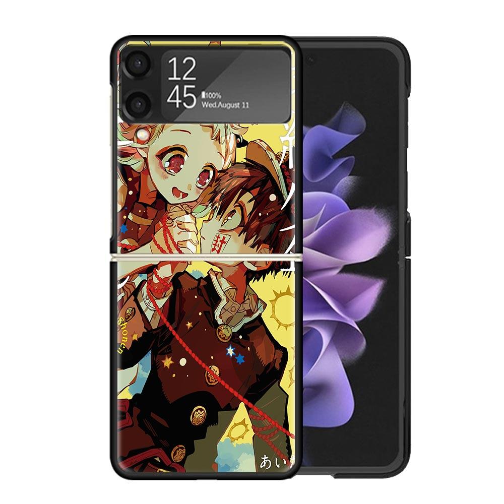 Toilet Bound Hanako Kun Anime Clear Phone Case For Samsung Z Flip 7 6 5 4 3 Galaxy ZFlip7 ZFlip6 ZFlip5 ZFlip4 ZFlip3 5G Print C