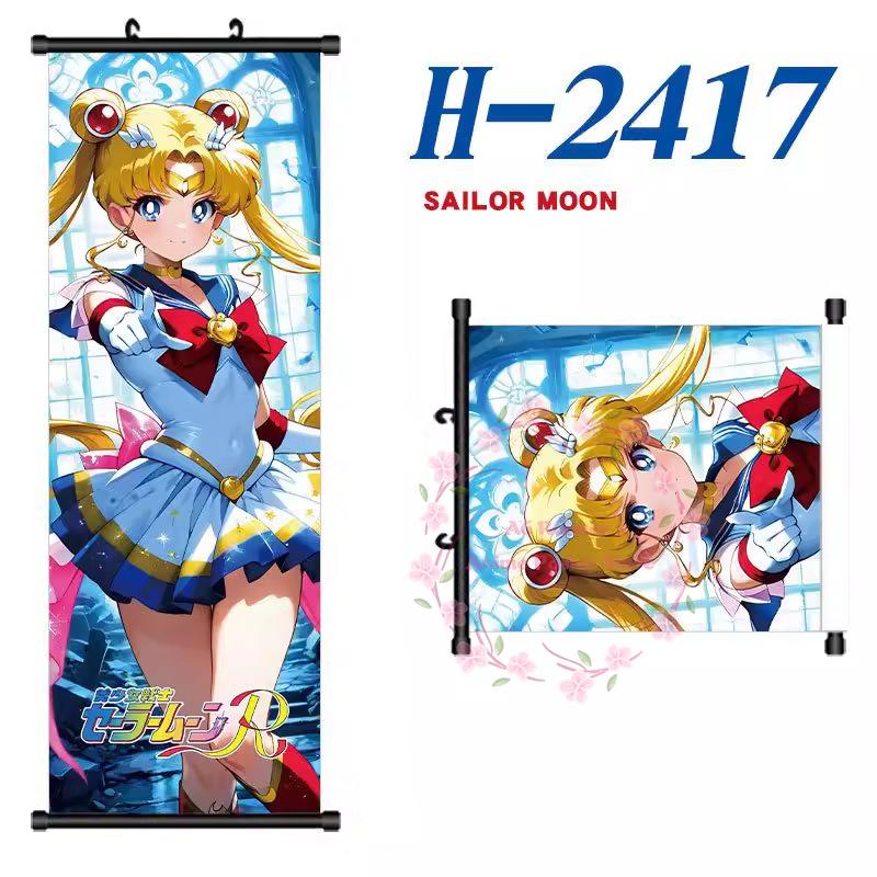 

Anime S-Sailor Moon Canvas Scroll Hanging Painting Anime Peripheral Creative Diy Anime Exhibition Wall Painting Poster Set 30x90cm