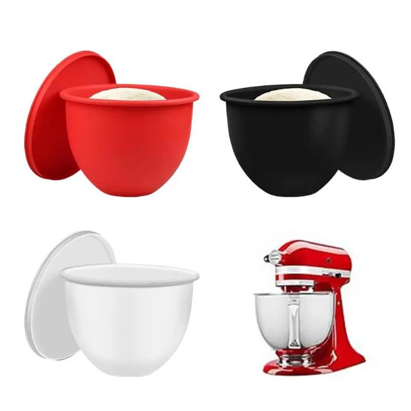 Silicone Bowl Liner With Lids For KitchenAid Tilt Head Mixers 5 Qt Capacity Heat Resistant No Slip Design Accessory
