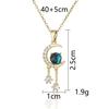 Titanium Steel Star Necklace for Women Planet Moon Astronaut Pendant Necklaces Jewelry Gifts