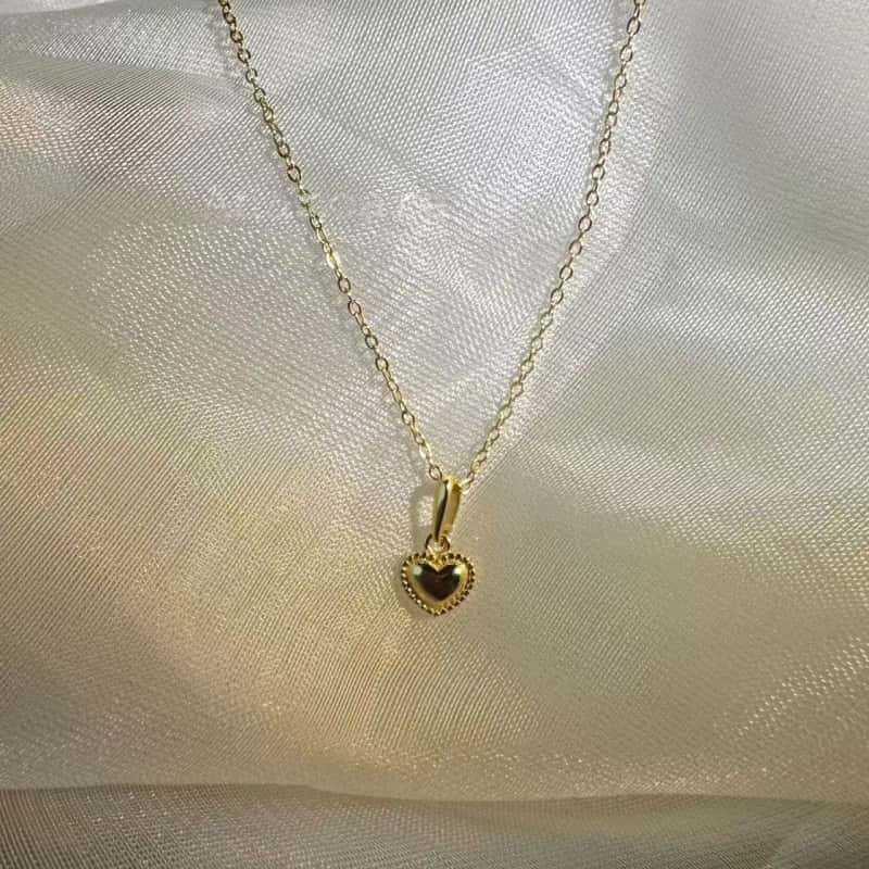 S925 Sterling Silver 3D Heart Pendant Necklace - Elegant, Lightweight, Versatile Design for Women