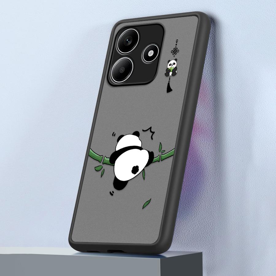 Cartoon Cute Panda Funda Back Phone Cover Case for Xiaomi Redmi Note 14 11 10 A4 9S 13C 13 Pro Plus 14C 12