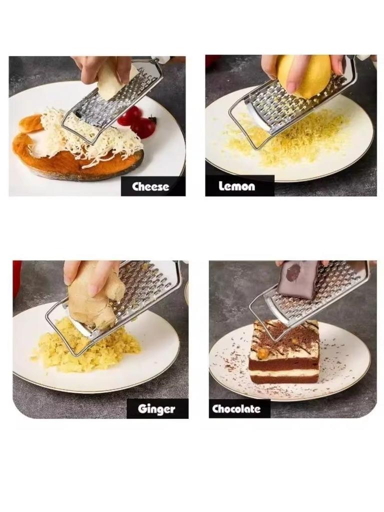 Edelstahl Zitronenreibe Mehrzweck Schokolade Butter Obst Gemüsereiben Küchenzubehör