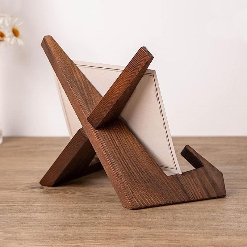 1PC Foldable Storage Display Collectibles Gift Display Sturdy Living Room Photo Frames Wood Decorations Place Plates Saving Space