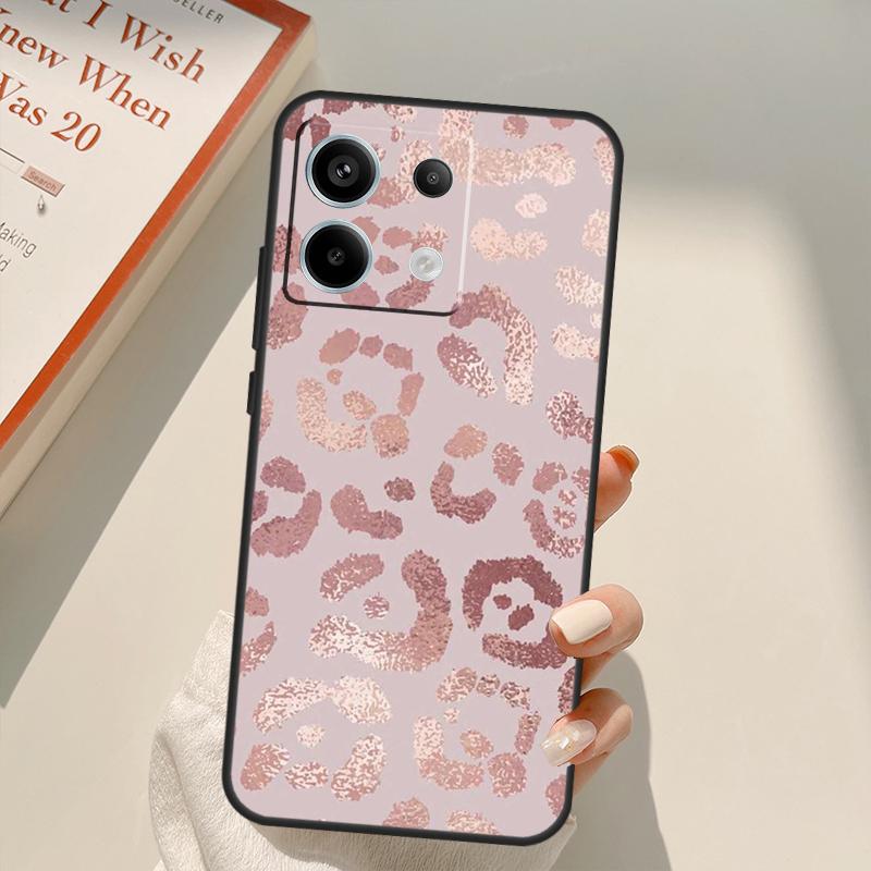 Love Rose Gold Style Funda For Xiaomi Redmi Note 14 13 12 10 11 15 Pro Plus Case For Redmi 15C 10C 12C 13C 14C 15
