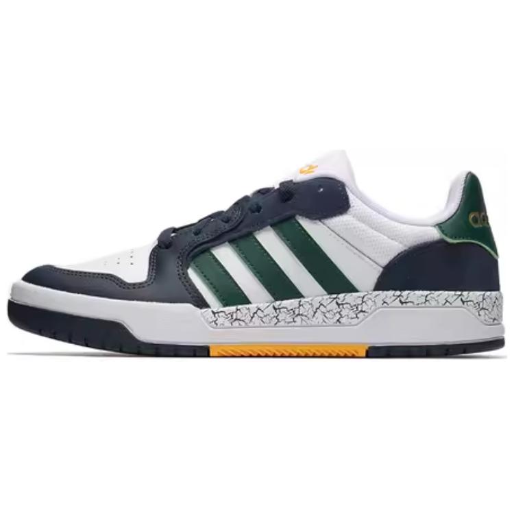 Adidas Neo Entrap Retro Comfortable Durable Lightweight Low-Top Skate Shoes Unisex Skate Shoes White Green Blue JQ5047