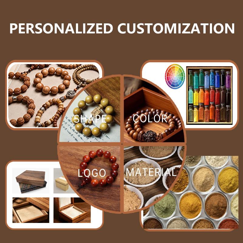 Hot Selling Natural Fragrance Bracelet China Modern Gift Perlenbesetzt Exquisite Design Smooth Wooden Bead Bracelet