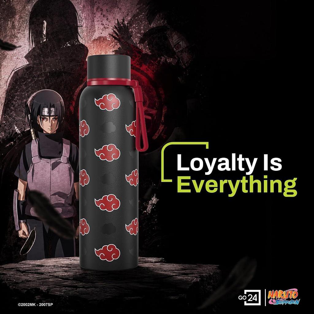 Stainless Steel Anime Water Bottle 1 LTR | Thermosteel Flask , ISI Certified, Leakproof, BPA Free