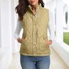 Plaid Fleece Vest For Women Hooded Fall Winter Fuzzy Thermal Warm Sleeveless Jacket Trendy Outwear