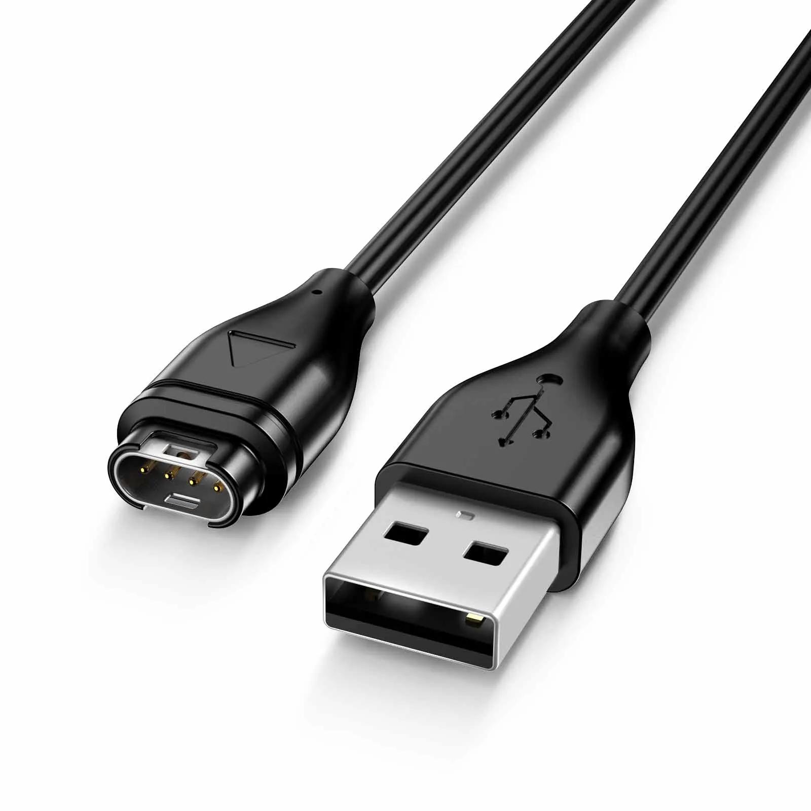 

Кабель для зарядки USB 100 см для Garmin Instinct/Venu 2/Vivoactive 4 4S 3/Fenix 6 7/Forerunner 55/Quatix 6/D2 Air/Vivomove 3 Зарядное устройство чёрный