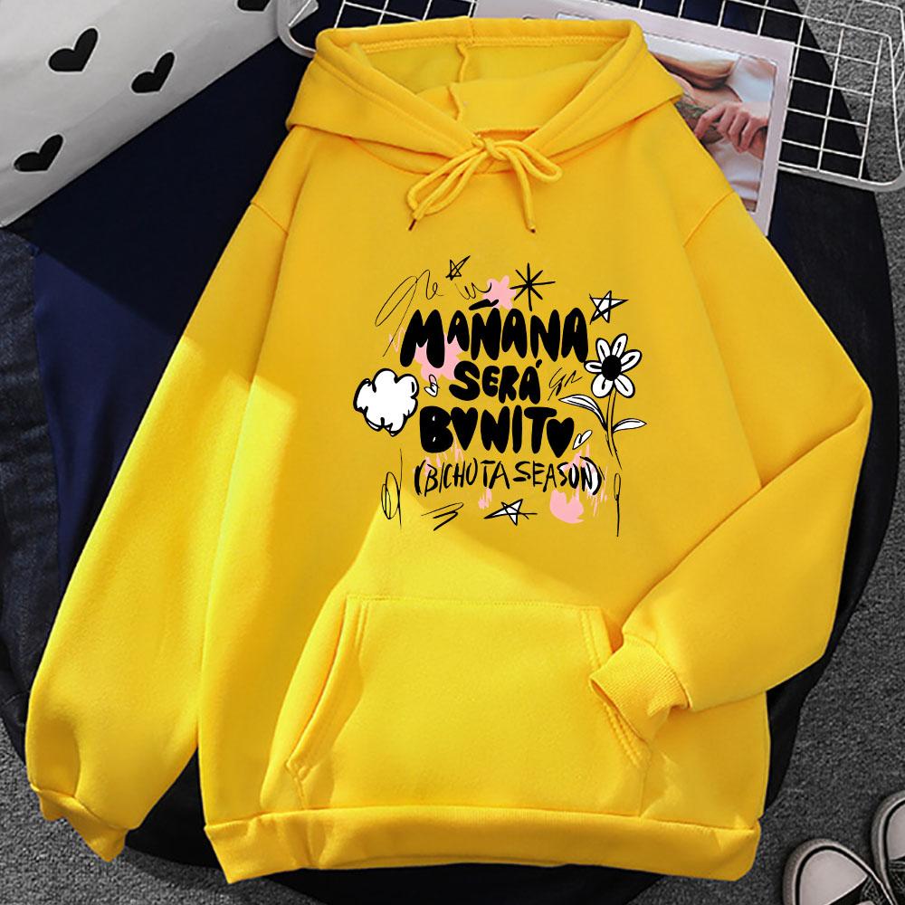 Karoll G Manana Sera Bonito Print Hoodie Vorherrschende Streetwear Pullover Winter Fleece Sweatshirts Übergroße Kleidung