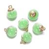 10Pcs Charms Quicksand Transparent Glass Ball 16mm Pendants Findings for Earrings Necklace Pendant DIY Jewelry Making Supplies