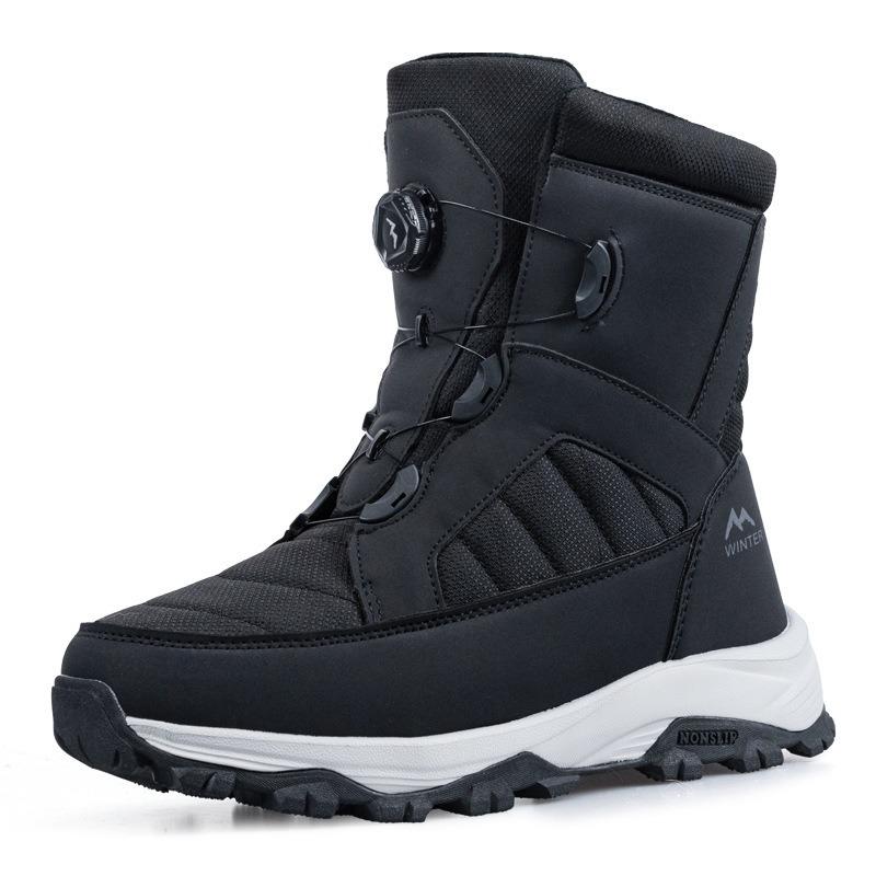 Men s and Women s Winter Warm Snow Boots High Top Faux Fur Lining Waterproof Ankle Boots Non-Slip Outdoor Shoes Zipper Hiking Hiking Sports Boots 36 6689₽