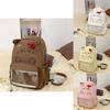 Bow Cute Cartoon Backpack For Teens With Nylon Material For Daily Use