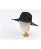 Summer Black Round Panama Hat