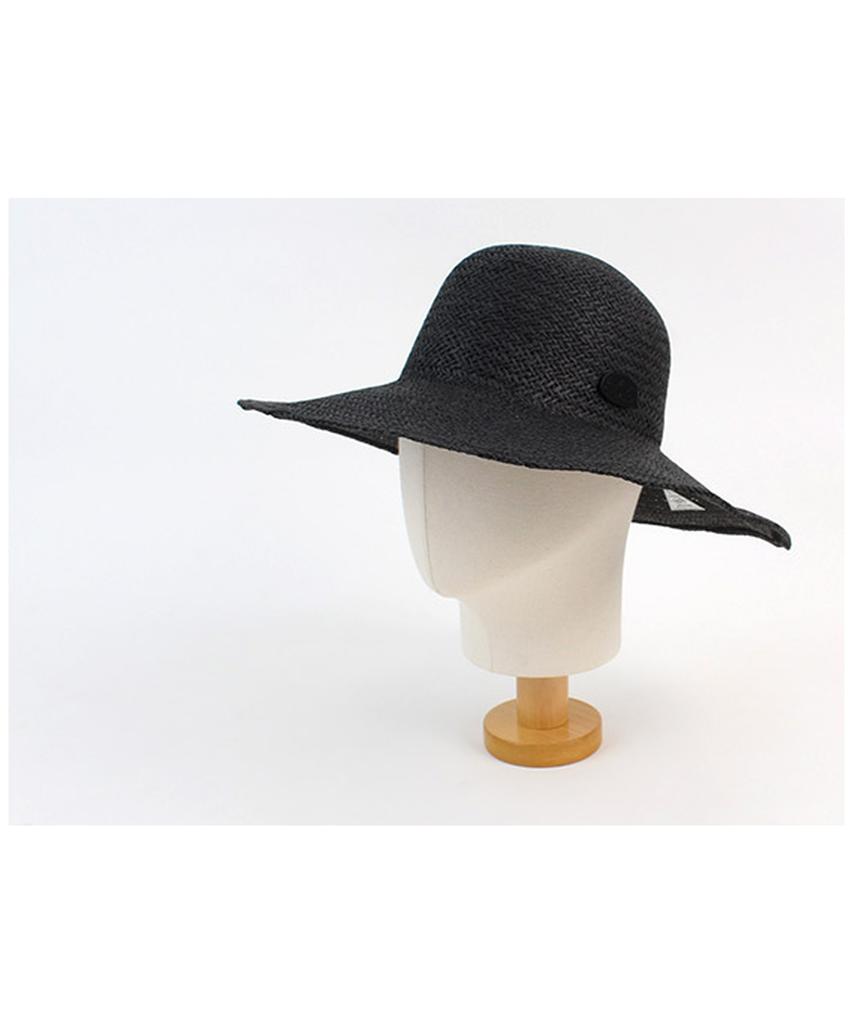 Summer Black Round Panama Hat
