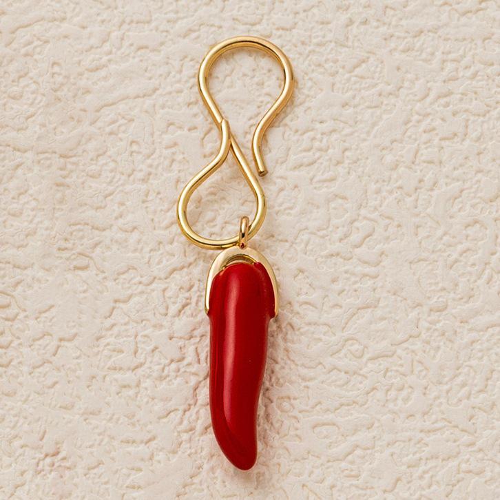 Colorful Natural Stone Zircon DIY Pendants with Gold Plating - European & American Fashion Jewelry