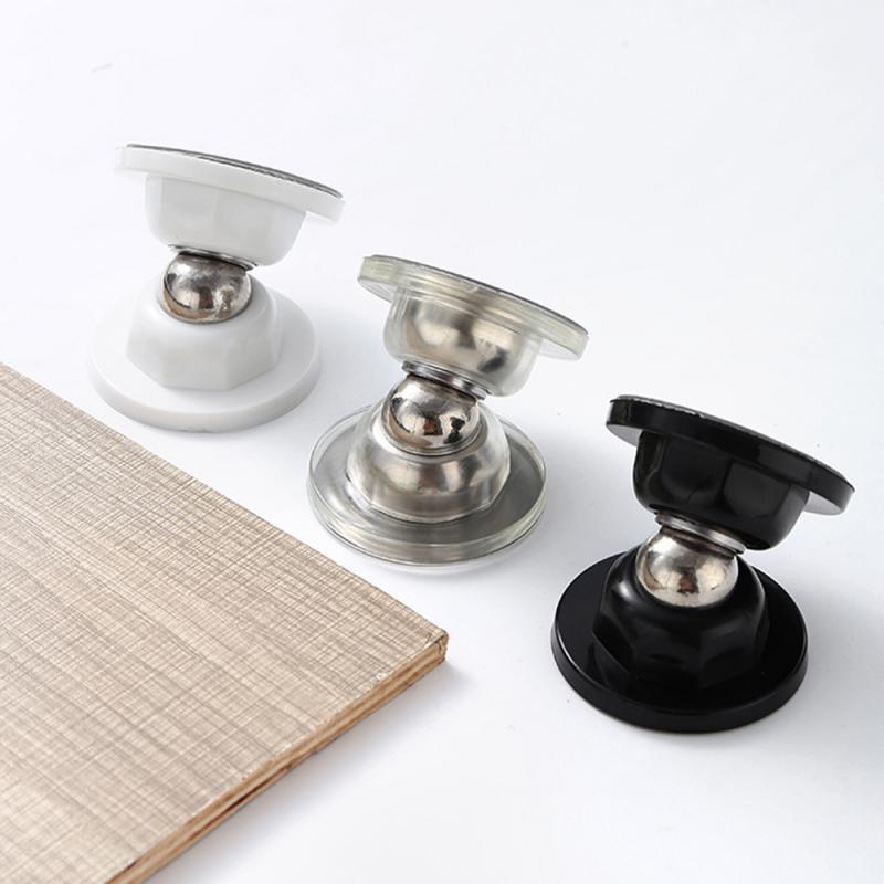 Opritor de ușă din oțel inoxidabil, magnetic, suport opritor de ușă, anti-coliziune, rezistent la vânt, opritor de ușă cu ventuză, protector de perete, fără găurire