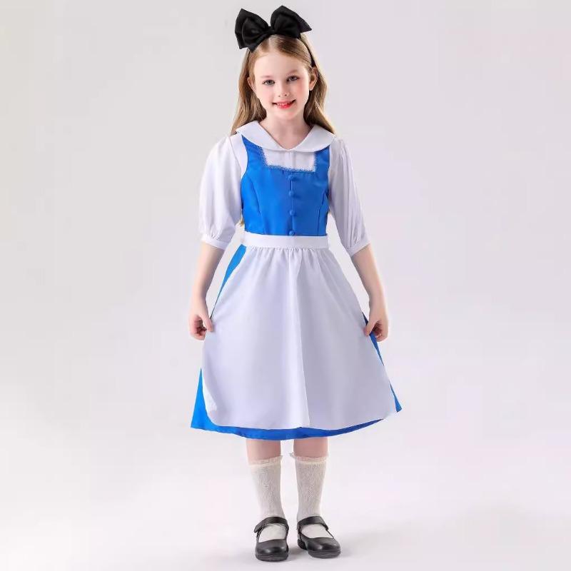 Halloween Parent-Child Costume Alice in Wonderland Alice Maid Blue Dress Performance Costume