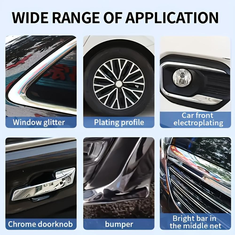 JOKJOK Chrome Plating Fix Update for Car Windows - ABS Material, Universal Fit, Restores Shine and Brightness to Chrome Plated S