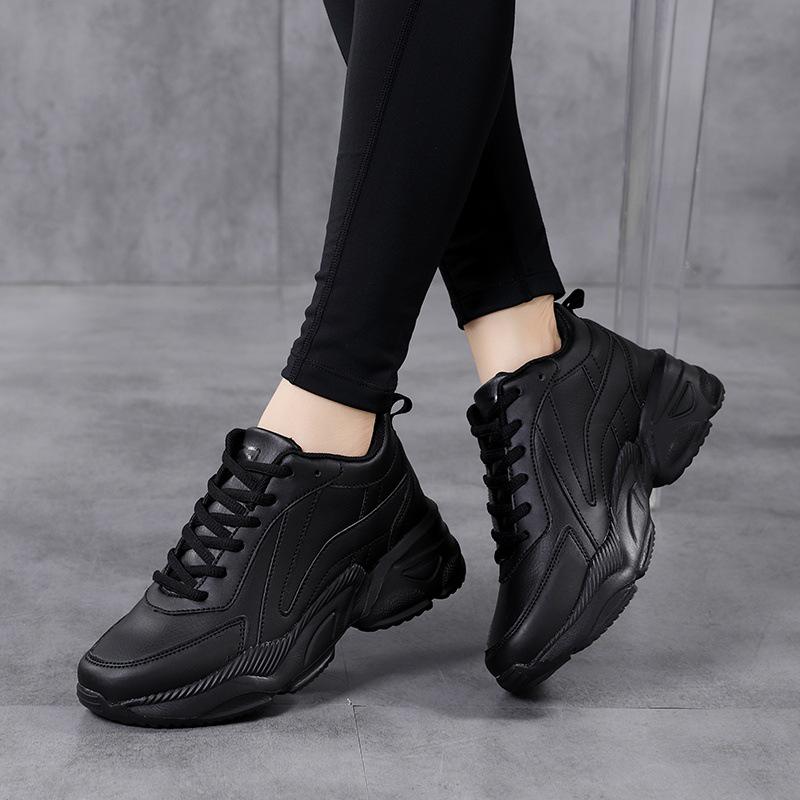 Women's Plus Size Dad Sneakers: Trendy, Height-Boosting, Thick-Soled Sports Shoes (Size 42)