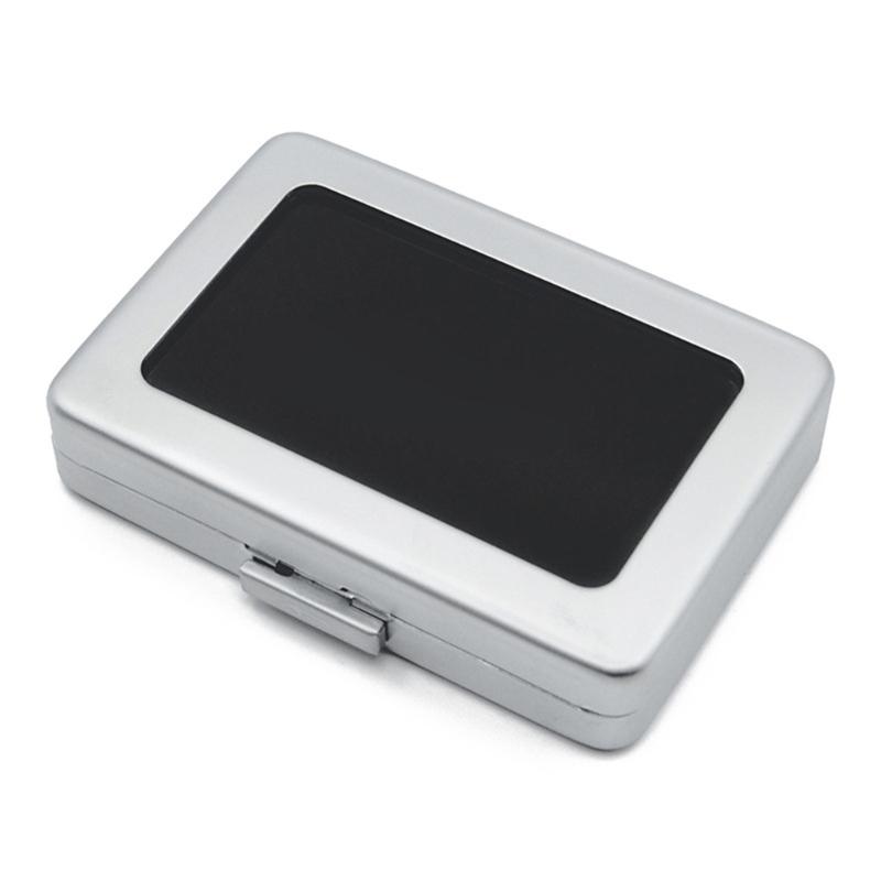 Square Loose Diamond Display Package Box Metal Memory Sponge Gem Stone Beads Pendant Organizer Holder Showcase