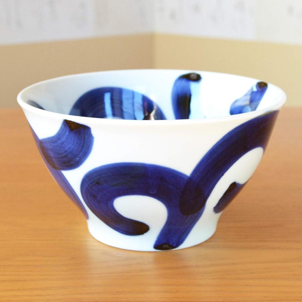 Stylish Donburi Bowl, Noodle Bowl, Rice Bowl, Dishware, Arita Ware, Hasami Ware, Large, 15.8cm, Made In Japan