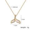 1pcsThe spot new style elegant mermaid necklace collarbone chain temperament woman light luxury high-grade pendant cool wind nec