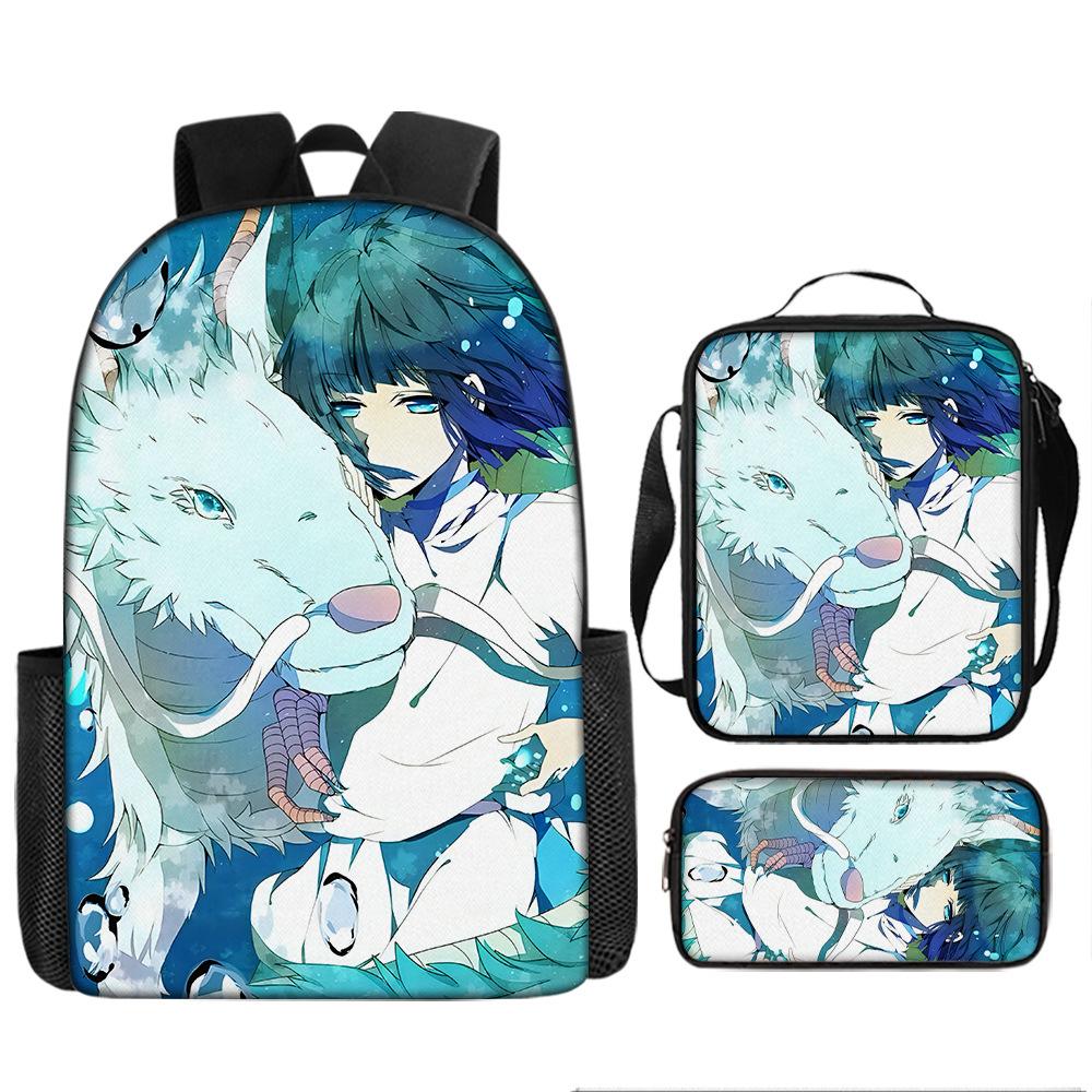 Elementary and Secondary School Students Spirited Away School Bag Hayao Miyazaki Children's Fashion Backpack Waterproof Large Capacity Backpack