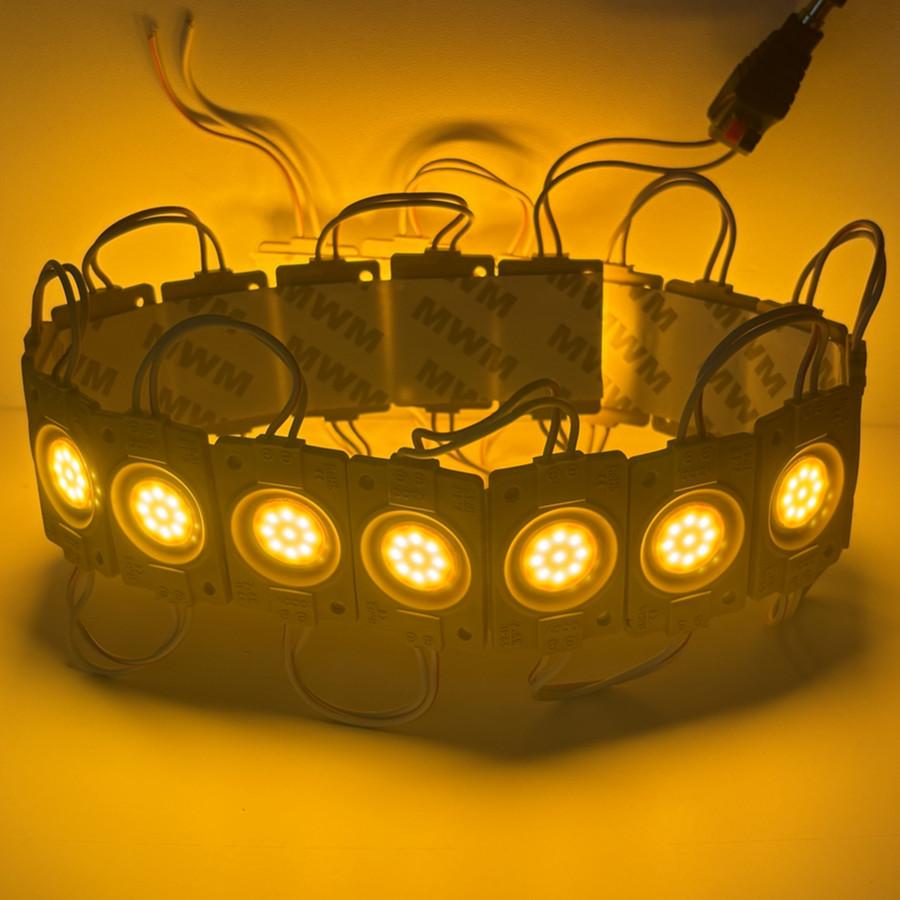 20PCS 12V Led Module COB Light Advertisement Design Sign Backlight Shop Banner Waterproof IP65 White Red Warm Blue Yellow Pink