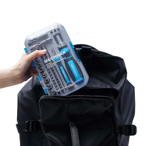 MECHMAX 68-Piece Ratchet Driver Bit & Socket Set with Magnetic Bits and Storage Case for Home, Office, Apartment, Car, Bike, Furniture, Electronics Pr