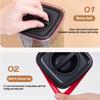 0 6L Storage Airtight Container Plastic Food Storage Box Refrigerator Safe Transparent Square Design with Secure Lid