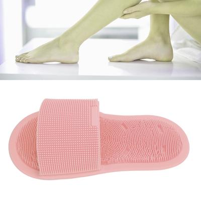 1 Piece Shower Foot Scrubber Soft Silicone Non Slip Suction Cups Foot Cleaner Slipper Without Bending