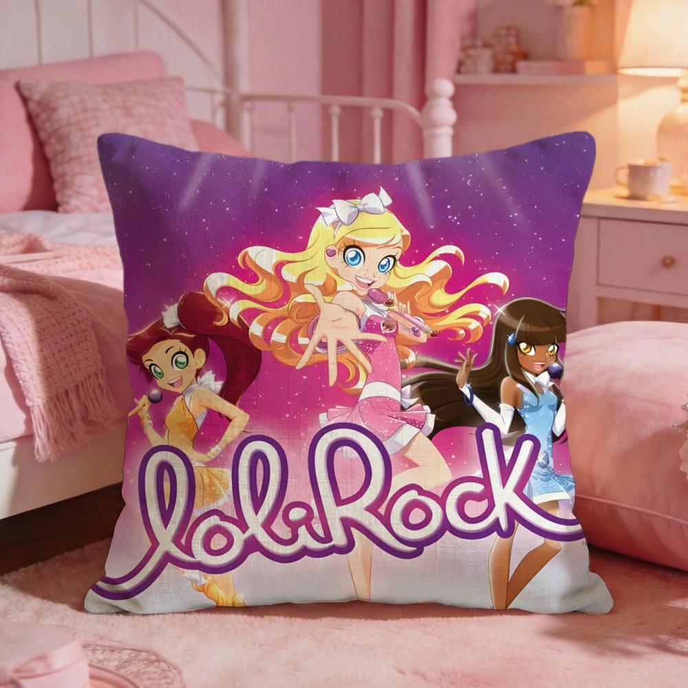 

Cool Anime LLoliRock Cushion Cover Premium Comfort Reversible Pillow Cove Two In One Design For Any Room Car Interior 30X30cm