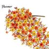 Maintenance Free Greenery Artificial Hanging Fall Flower, Realistic Plastic Cascading Vines Textures Fake Green Leaf Garland Plant, Maintenance-free