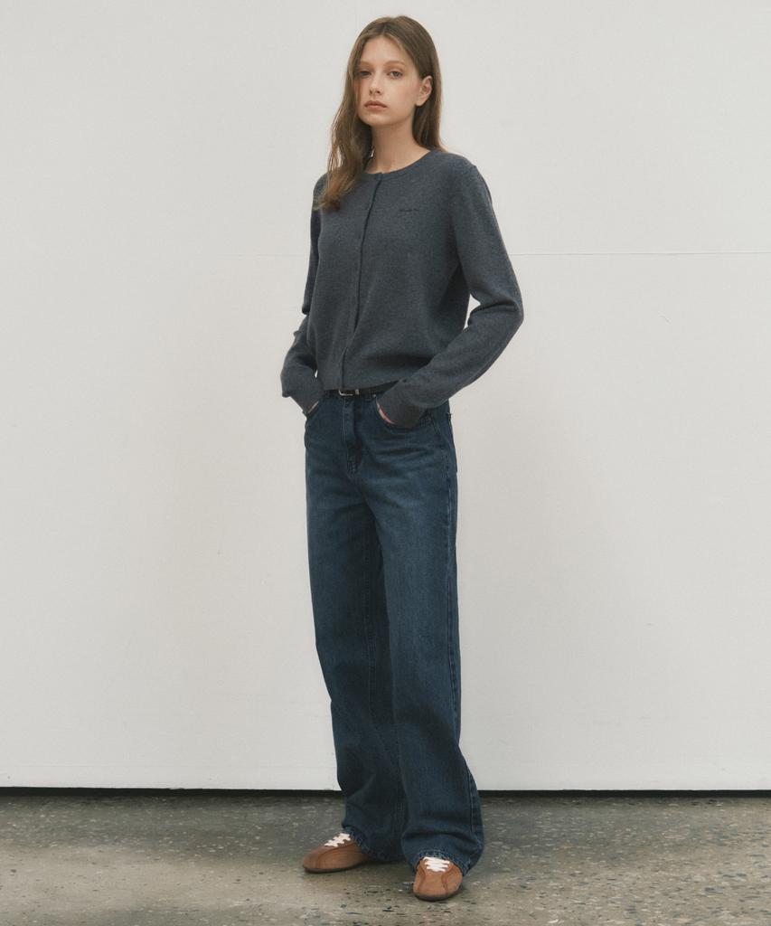 Wednesday Oasis For Woman W/Tailored Fade Wash Denim Pants_Medium Blue(W25-Pt23)
