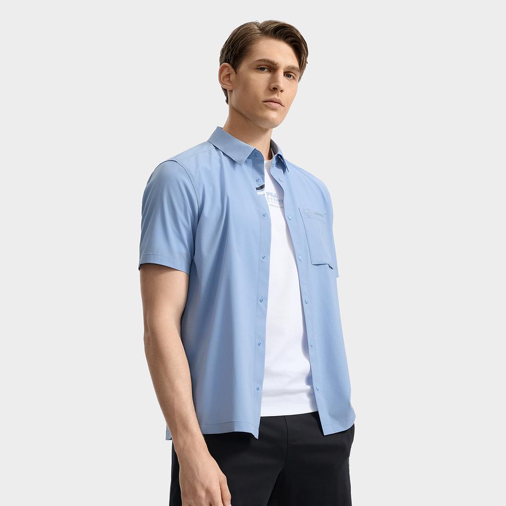 New FILA WHITE Shirt Men's The Wind Is Blue F11M533401F-BU