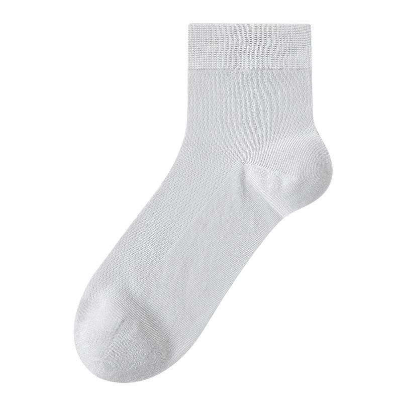 Męskie wiosenno-letnie ultracienkie chłodne siateczkowe oddychające 7A antybakteryjne i antyzapachowe skarpety biznesowe