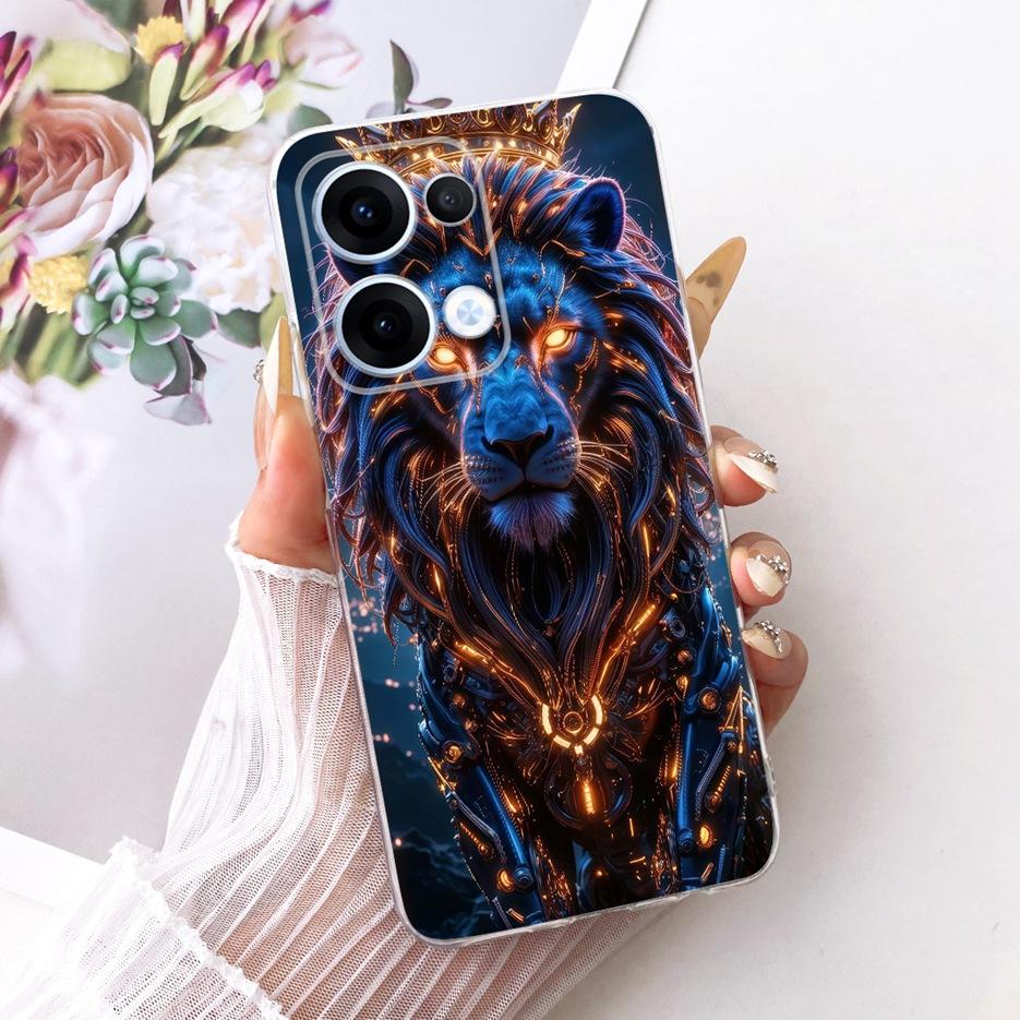 For Oppo Reno13 Pro Case CPH2697 Luxury Flowers Butterfly Painted Cover Soft Slim Phone Case For Oppo Reno 13 Pro Reno13 5G Bags